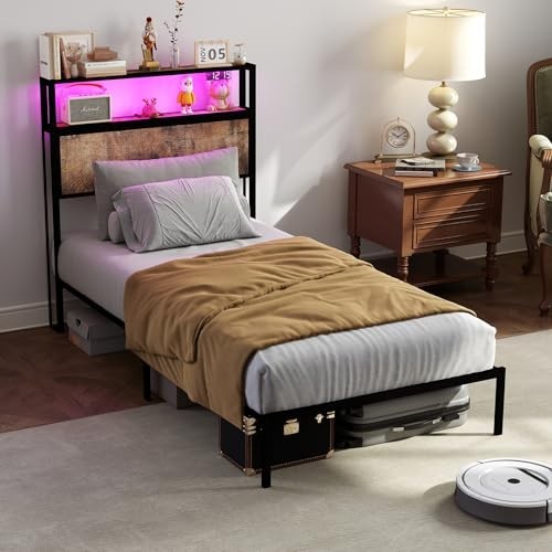 3ft single bed frame led - single,