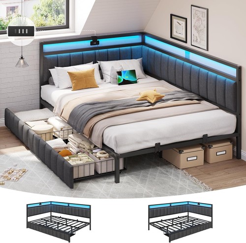 Single bed frame with - single,