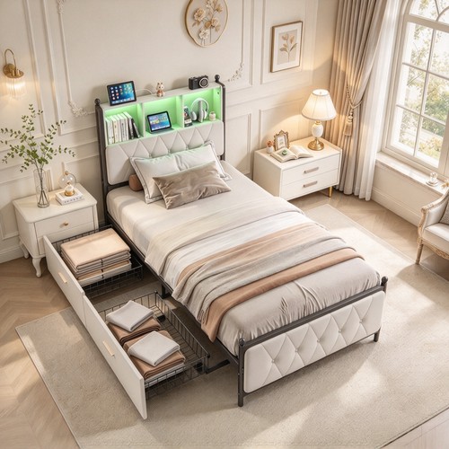 3ft upholstered single bed - 3ft,