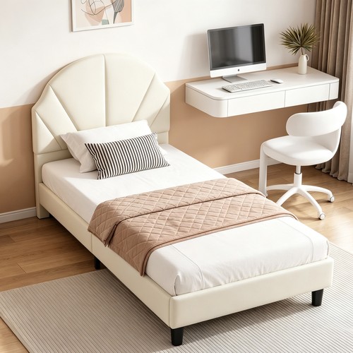 3ft upholstered single - upholstered, bed