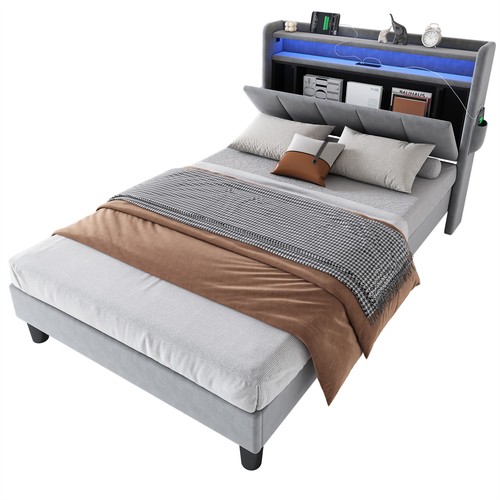 Upholstered platform bed - platform,