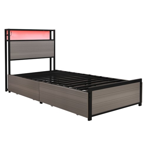 Single bed frame with - single,