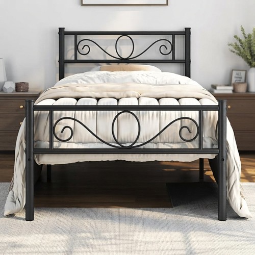 Metal bed frame single 3ft - bed,