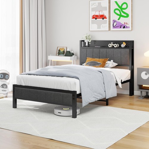 Single bed frame with storage - single,