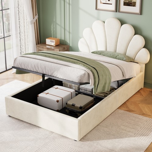 3ft single upholstered storage - single,