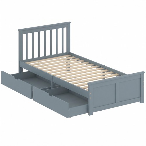 Homcom pine storage - storage, bed,