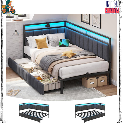 Single bed frame with - single,