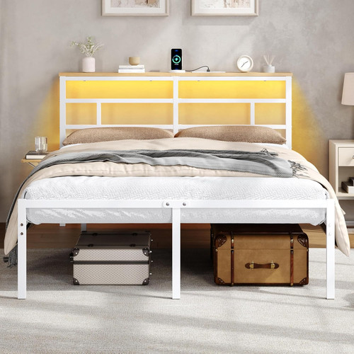 Single metal bed - metal, frame