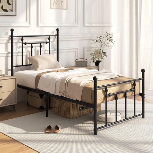 Single size metal bed - size,