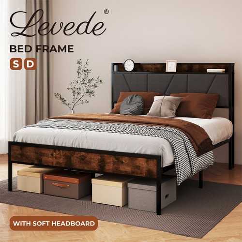 Levede heavy duty bed frame - heavy,