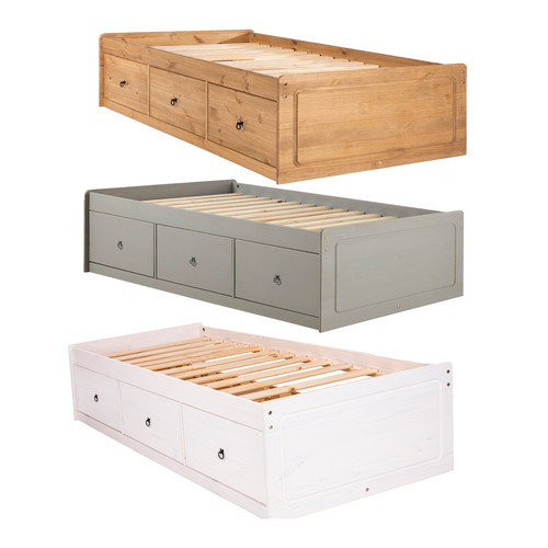 Single bed 3ft solid pine - bed,