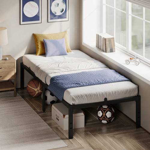 Modern single metal bed frame - single,