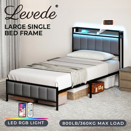 Levede large single bed - single,