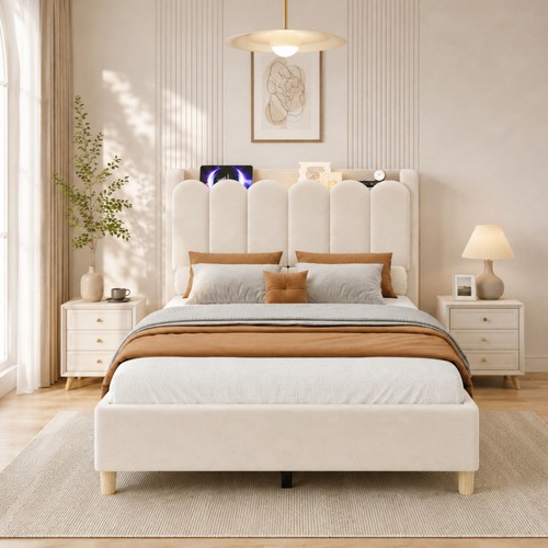 3ft single upholstered bed - upholstered,