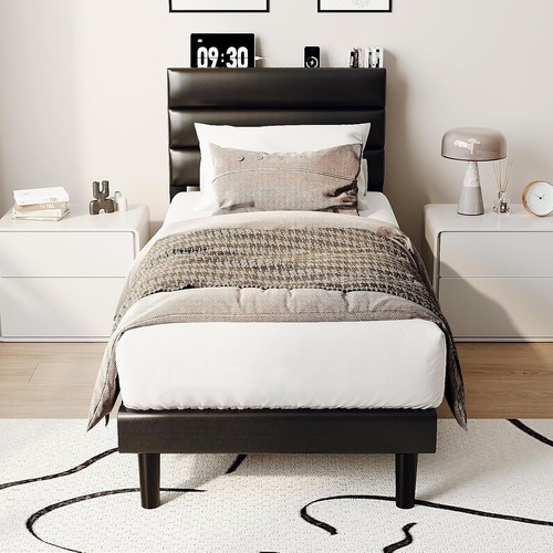 Single bed frame with - bed,