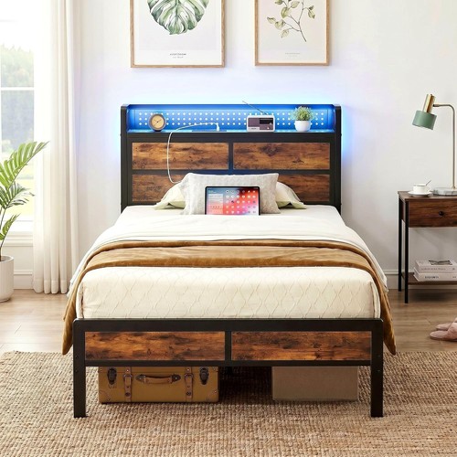 Single bed frame with storage - frame,