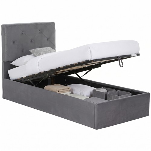 Homcom single bed frame gas - homcom,