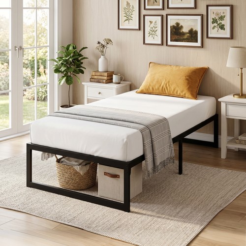 Homcom 3ft single bed frame - single,