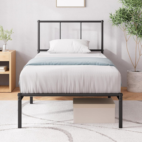 Stylish black 3ft single bed - 3ft,
