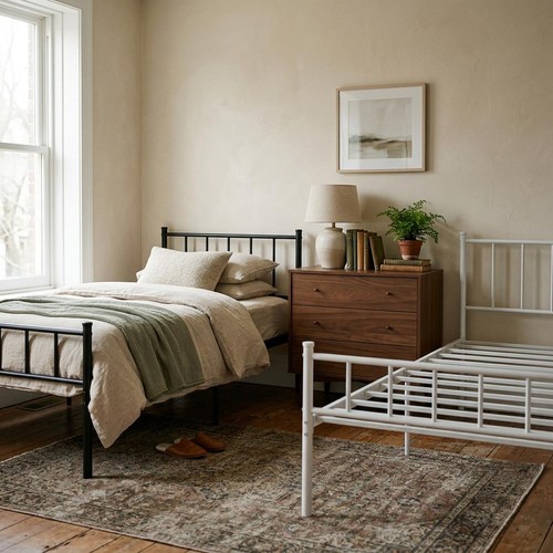 3ft single metal bed frame - 1x,